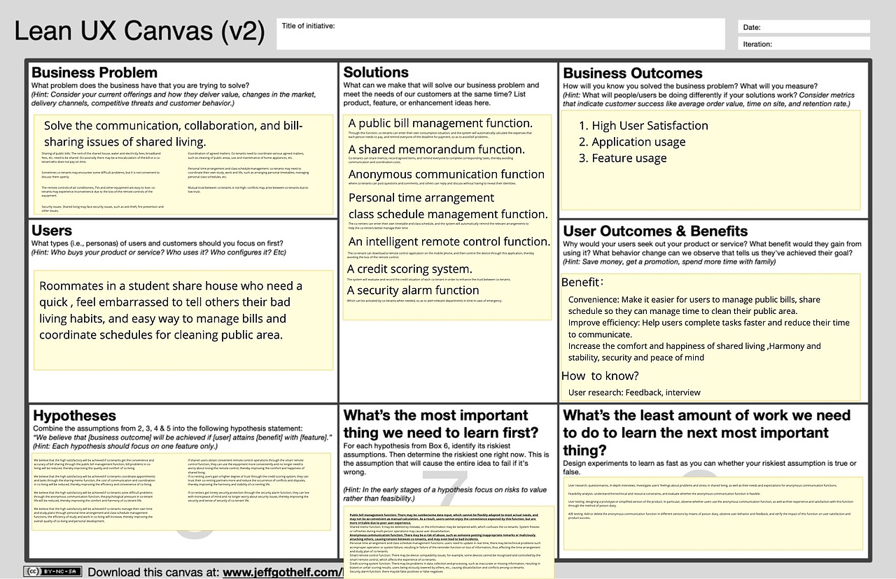 Colivin-合租生活app 采用Lean Ux方法设计