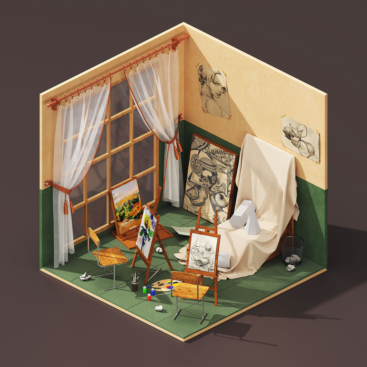 某童鞋的C4D课堂04期第一章【学生作业】整理（图ZMzA1MTg0Mzk2） - 其他三维 - 站酷设计师某童鞋原创素材 - 站酷ZCOOL