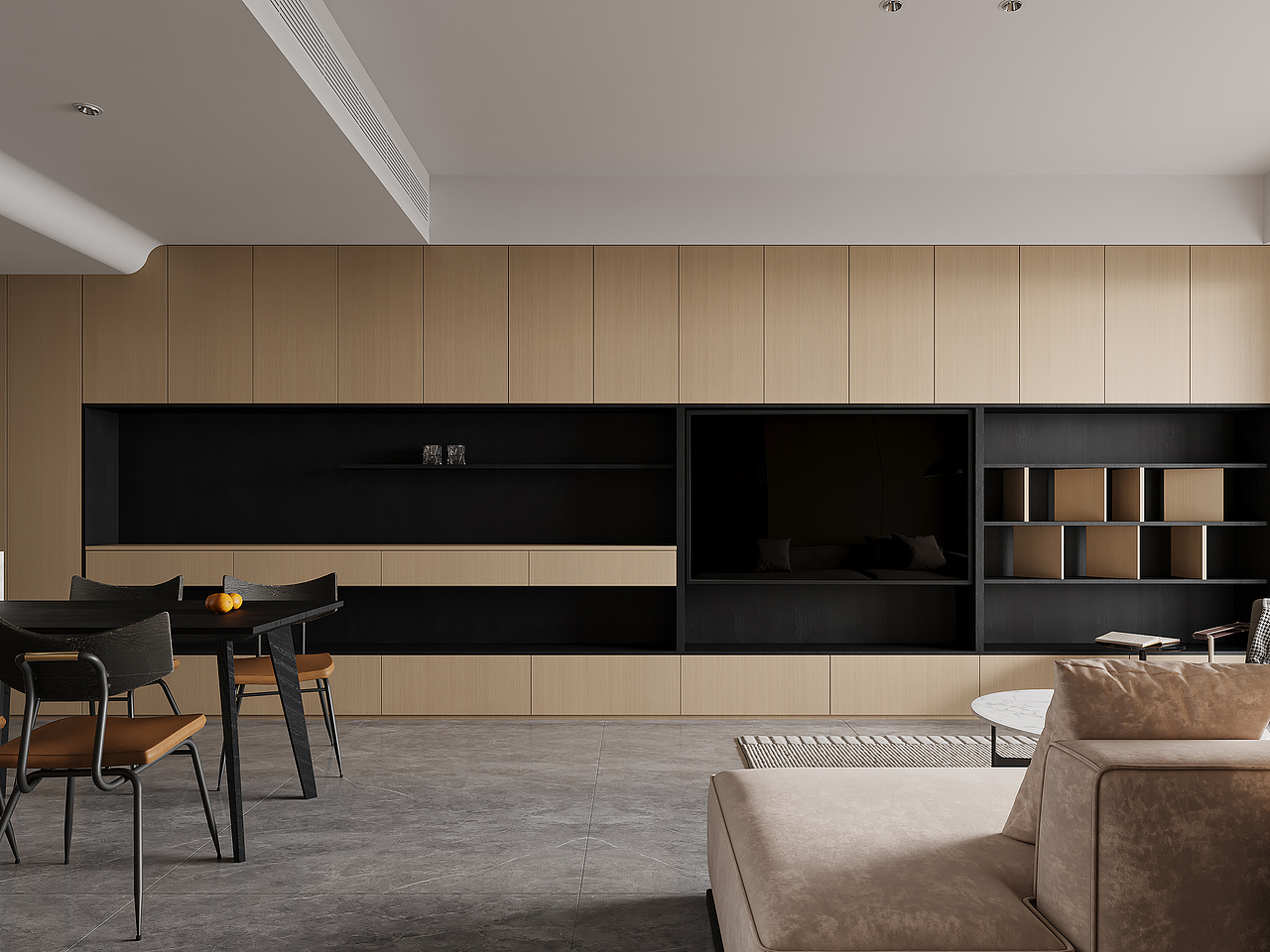 现代客餐厅效果图