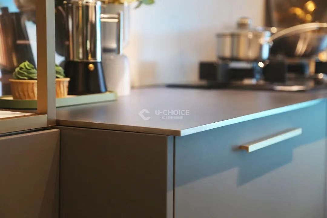 苹果砂不锈钢实心台面