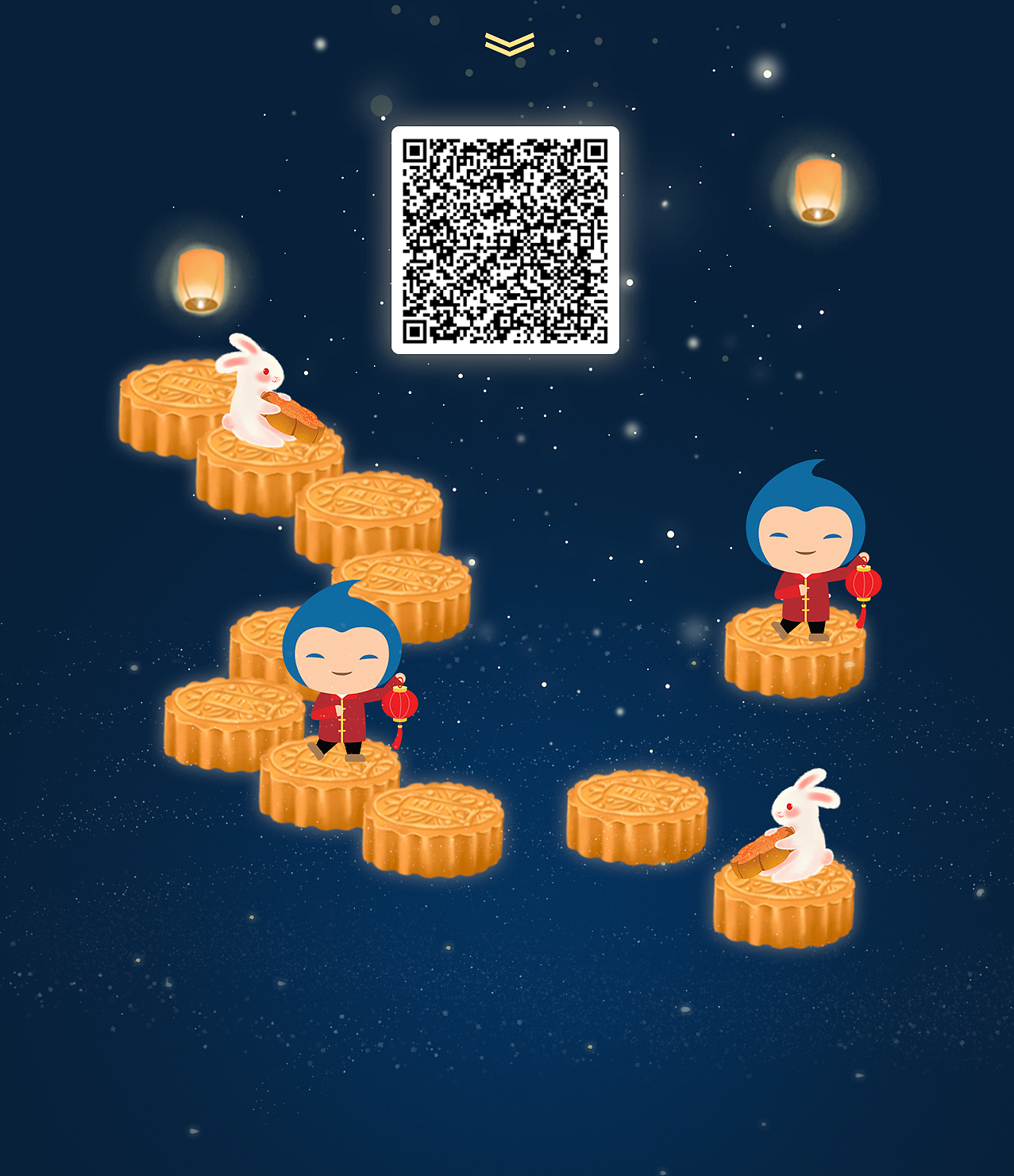 中秋手绘长图-港大医学院推文（图ZMzIyMzA0Mjk2） - 运营设计 - 站酷设计师是Perfy呀原创素材 - 站酷ZCOOL