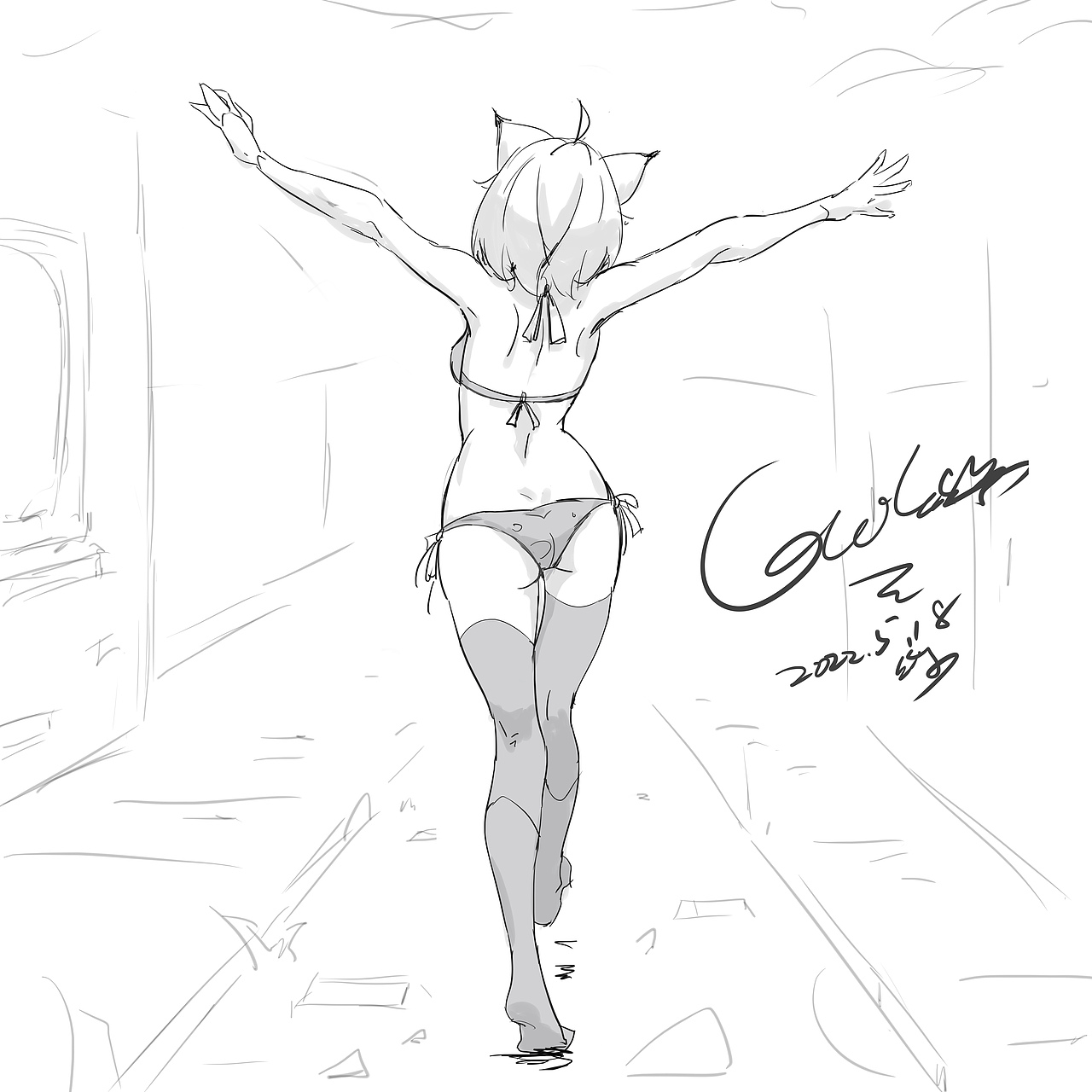 嗯 最近的画画练习~ 多图杀喵 自己小心网线爆炸!