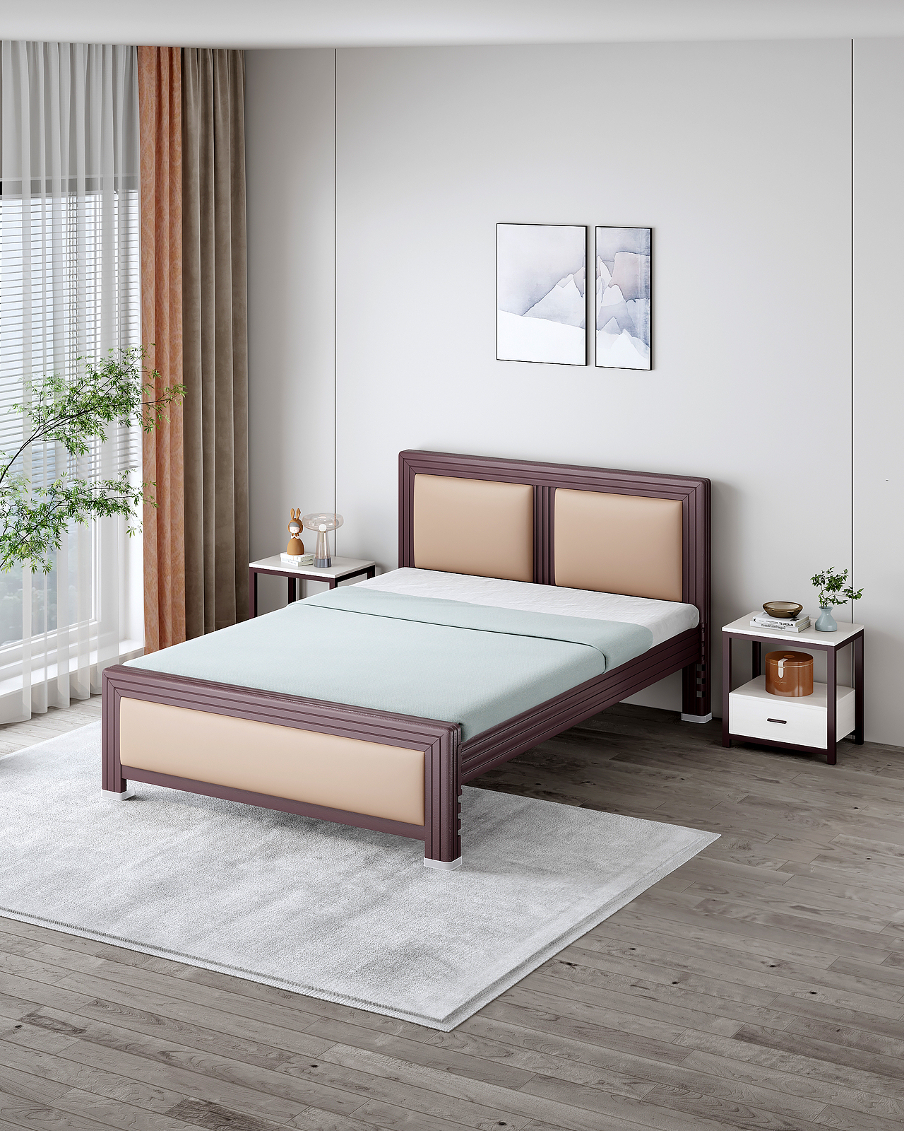 电商用铁艺床效果图（图ZMzUzNDQzODg4） - 产品 - 站酷设计师赤炜工业设计原创素材 - 站酷ZCOOL