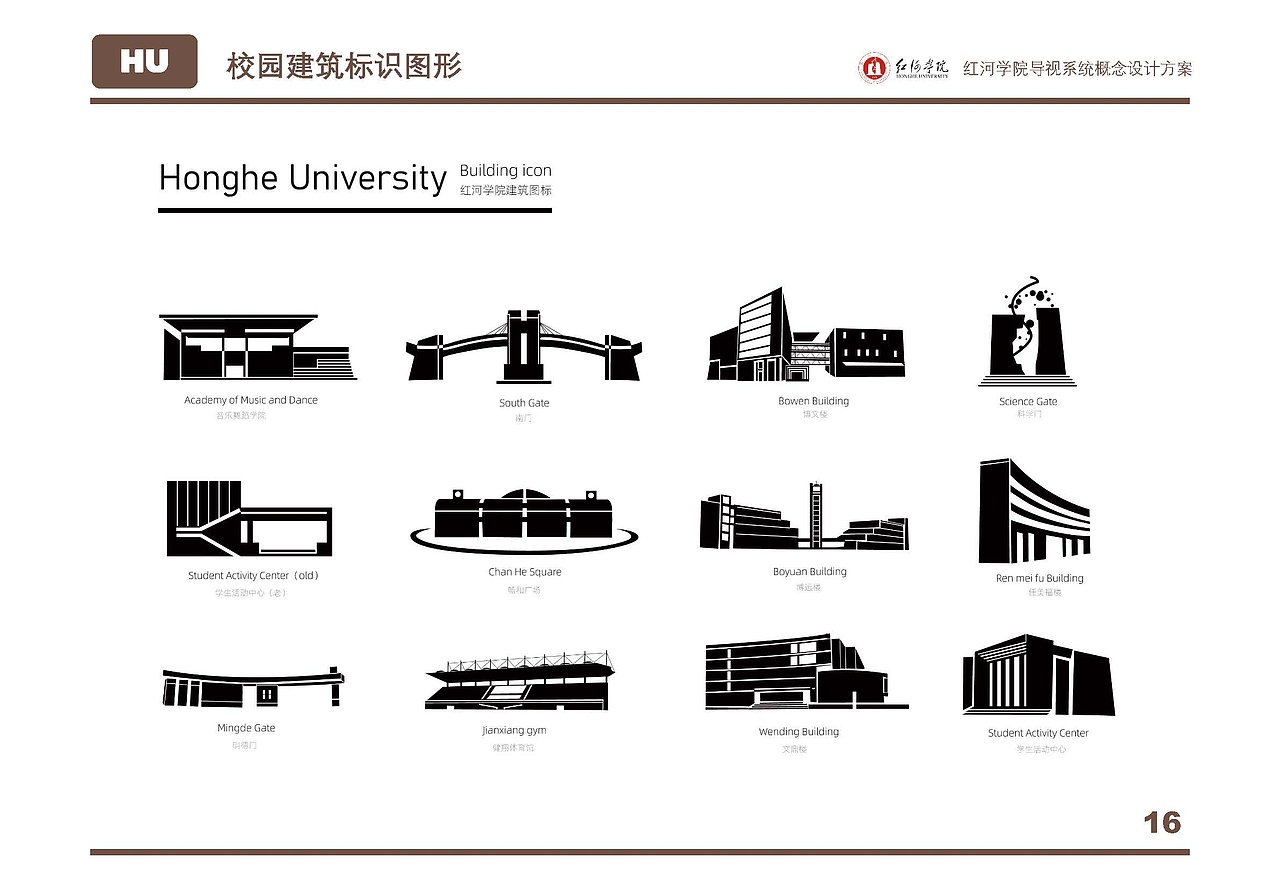 红河学院导视系统概念设计方案（图ZMzM0MTM4NjE2） - 其他平面 - 站酷设计师cloudsheep霄原创素材 - 站酷ZCOOL