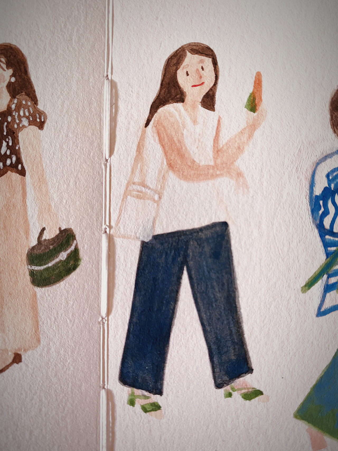 女孩们（图ZMzUyNjEwODQ4） - 艺术插画 - 站酷设计师w大知原创素材 - 站酷ZCOOL