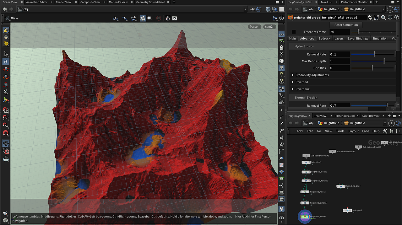 后来最后几周抽空又做了个新的山体资产