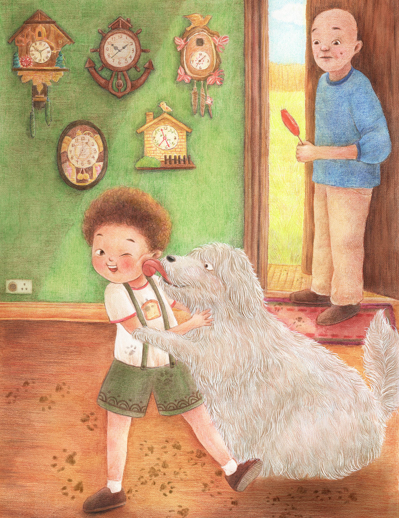 儿童文学小说《面包男孩》插图