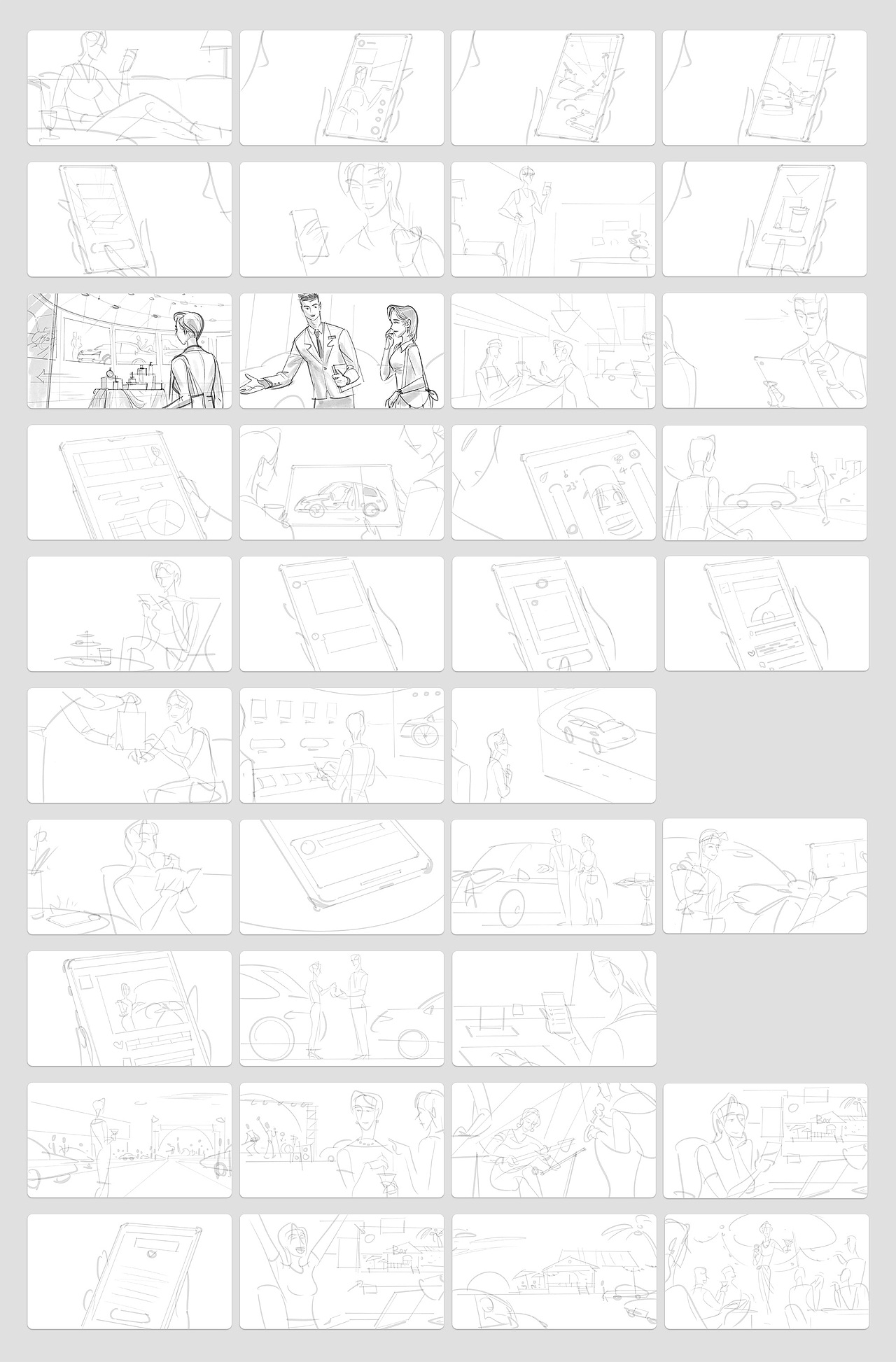 互联网/TVC/广告片/视频短片:故事板分镜头 与 工作流