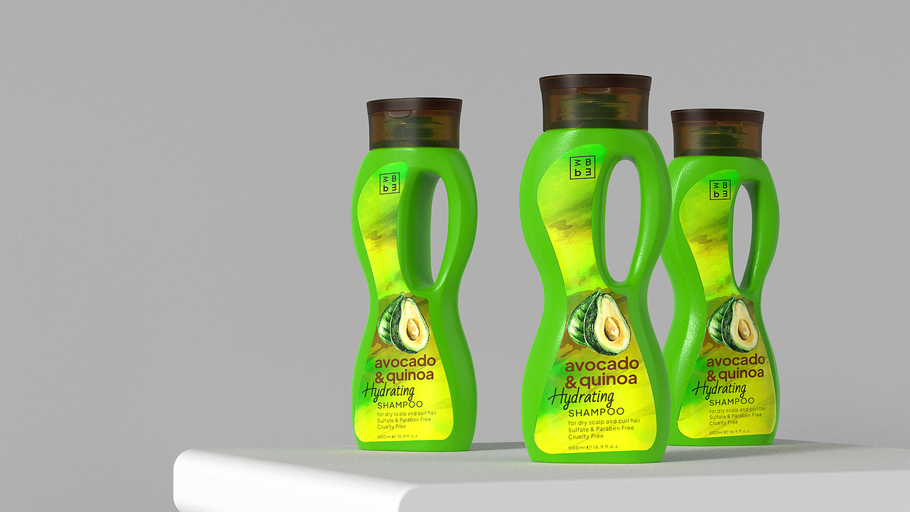 洗护包装-Avocado & Quinoa Shampoo