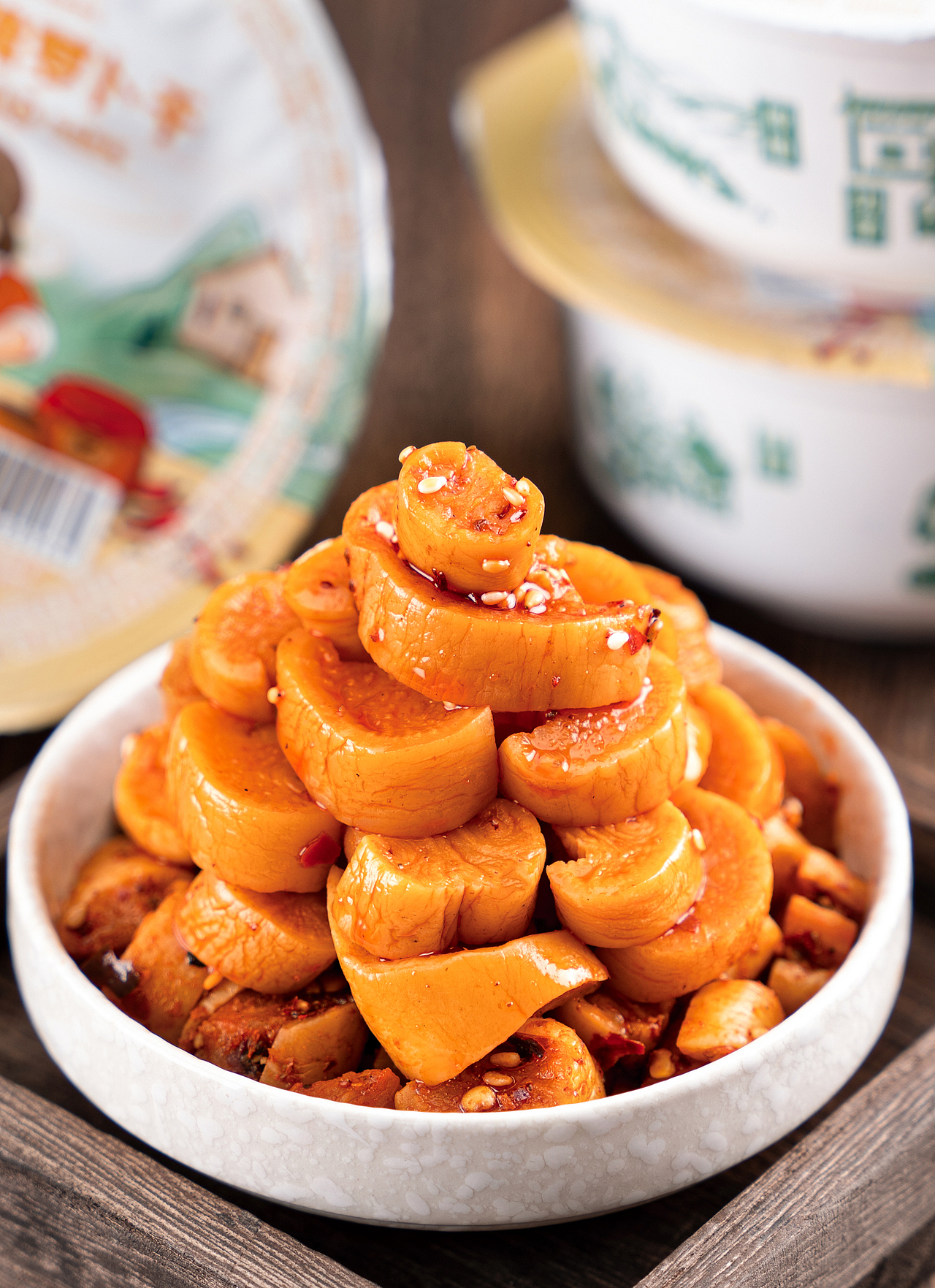 屋头萝卜干小碗装拍摄修图