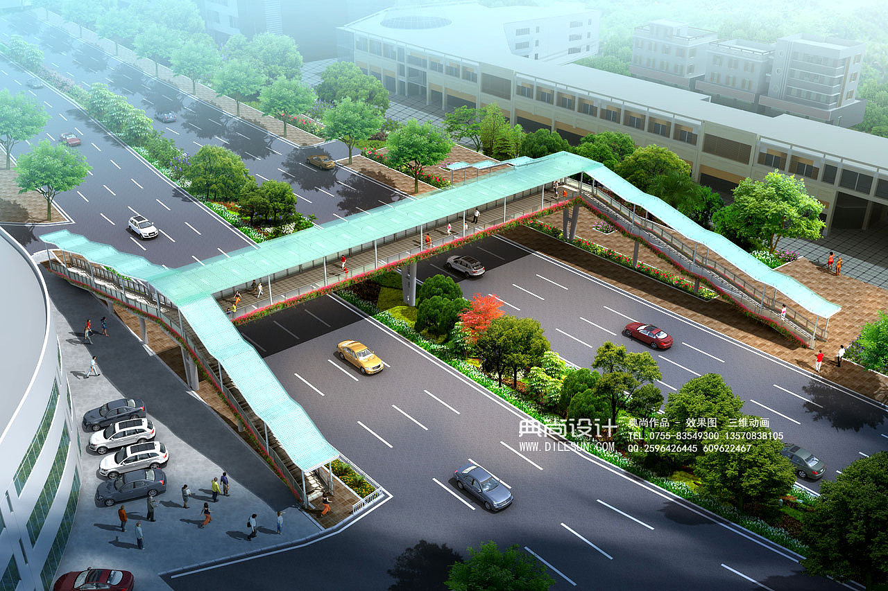 人行天桥效果图1