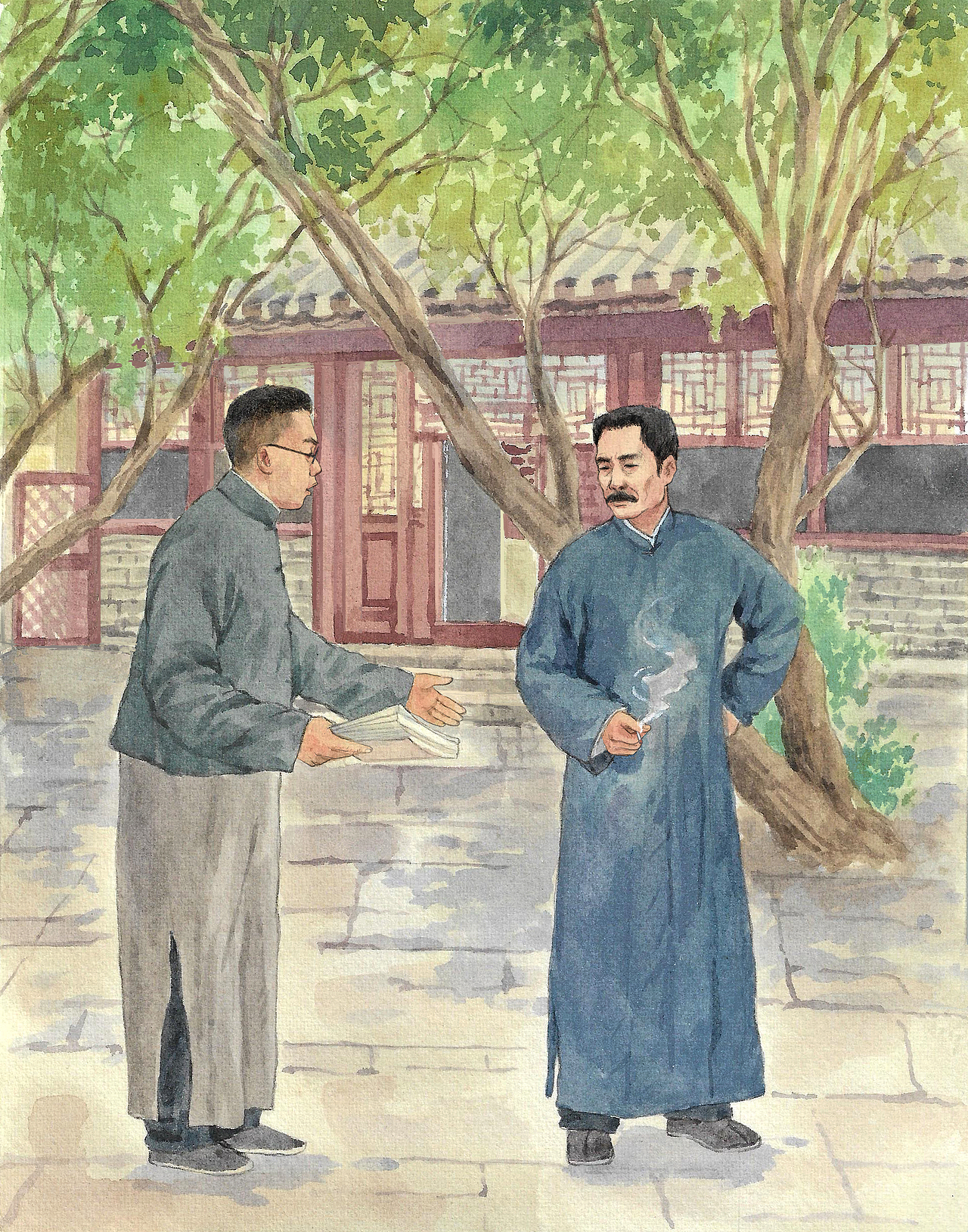 呐喊(水彩插图已出版)