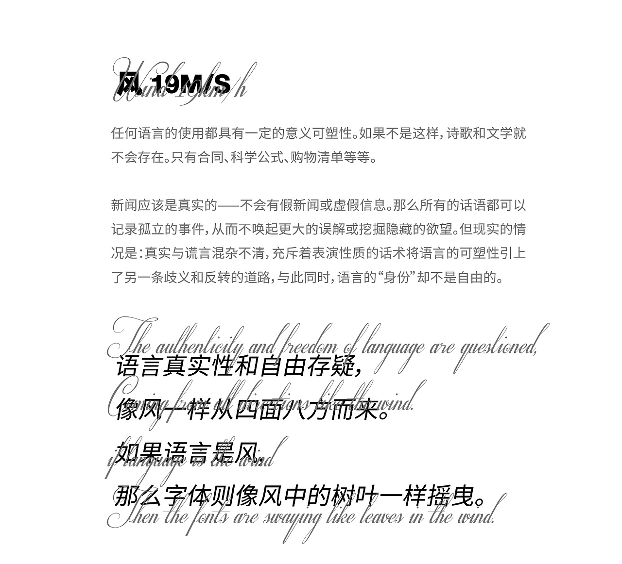 Typeface 风 19m/s 字体设计（图ZMjk3NDA5NjA0） - 字体/字形 - 站酷设计师Doublequote原创素材 - 站酷ZCOOL