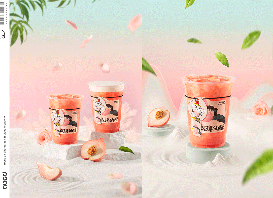 甲乙丙丁|丸摩堂仙桃饮品拍摄