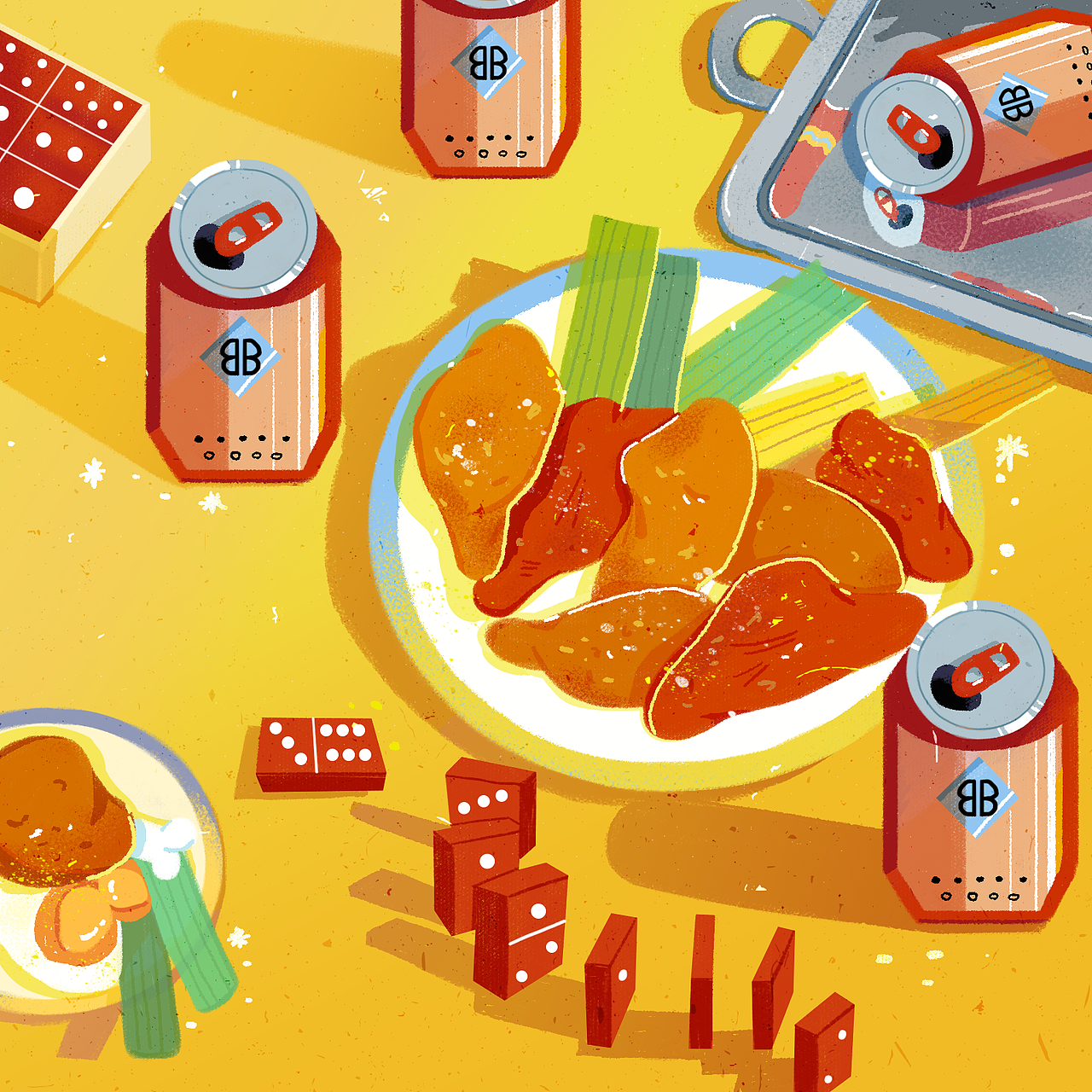 美食插画创作练习（图ZMzI0OTAwNTY4） - 创作习作 - 站酷设计师炸鸡就是力量原创素材 - 站酷ZCOOL
