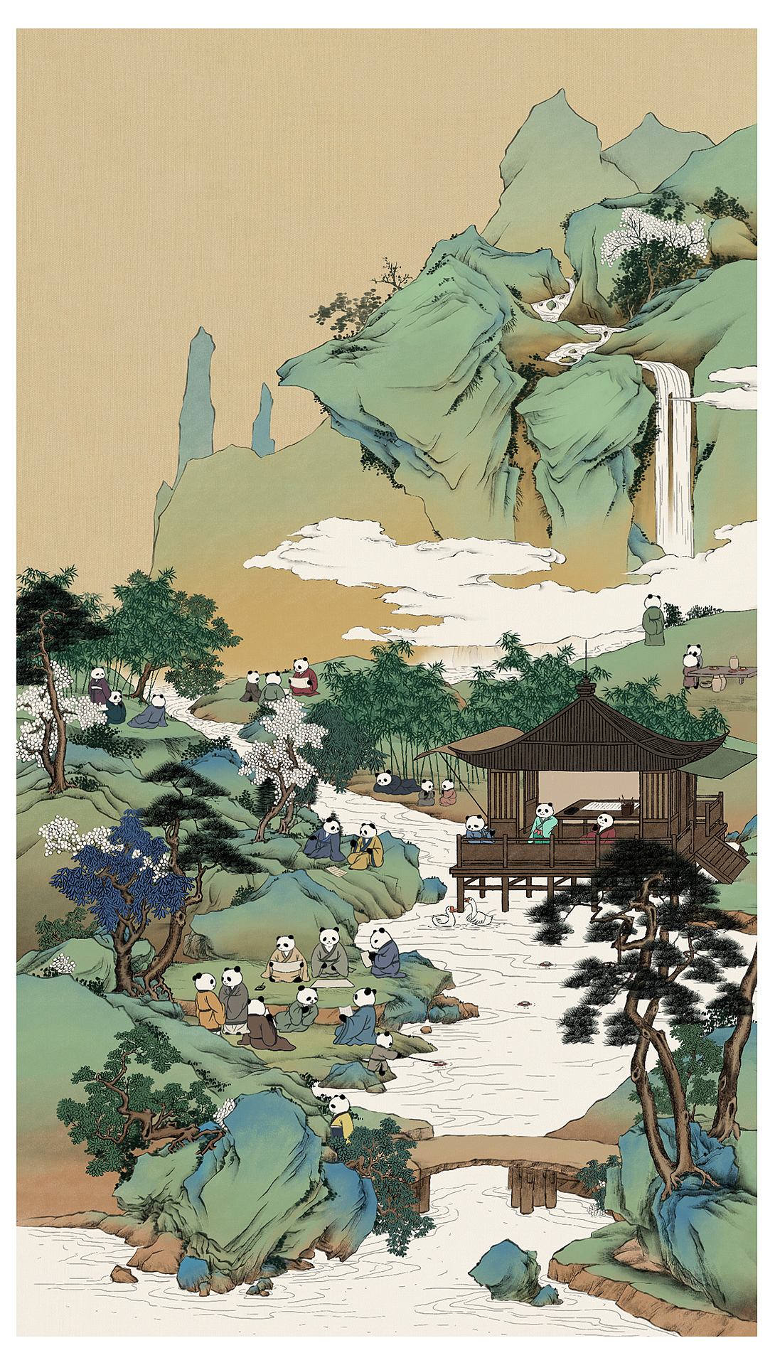 【兰亭修禊图】熊猫版-制作总结