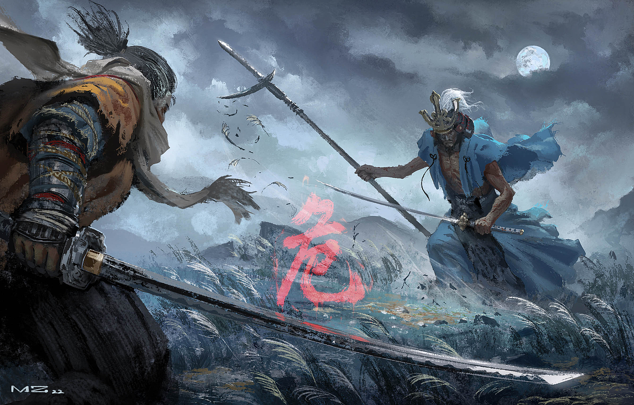 犹豫就会败北-苇名一心（图ZMzEwMjM0NTg4） - 创作习作 - 站酷设计师KEKSE0719原创素材 - 站酷ZCOOL