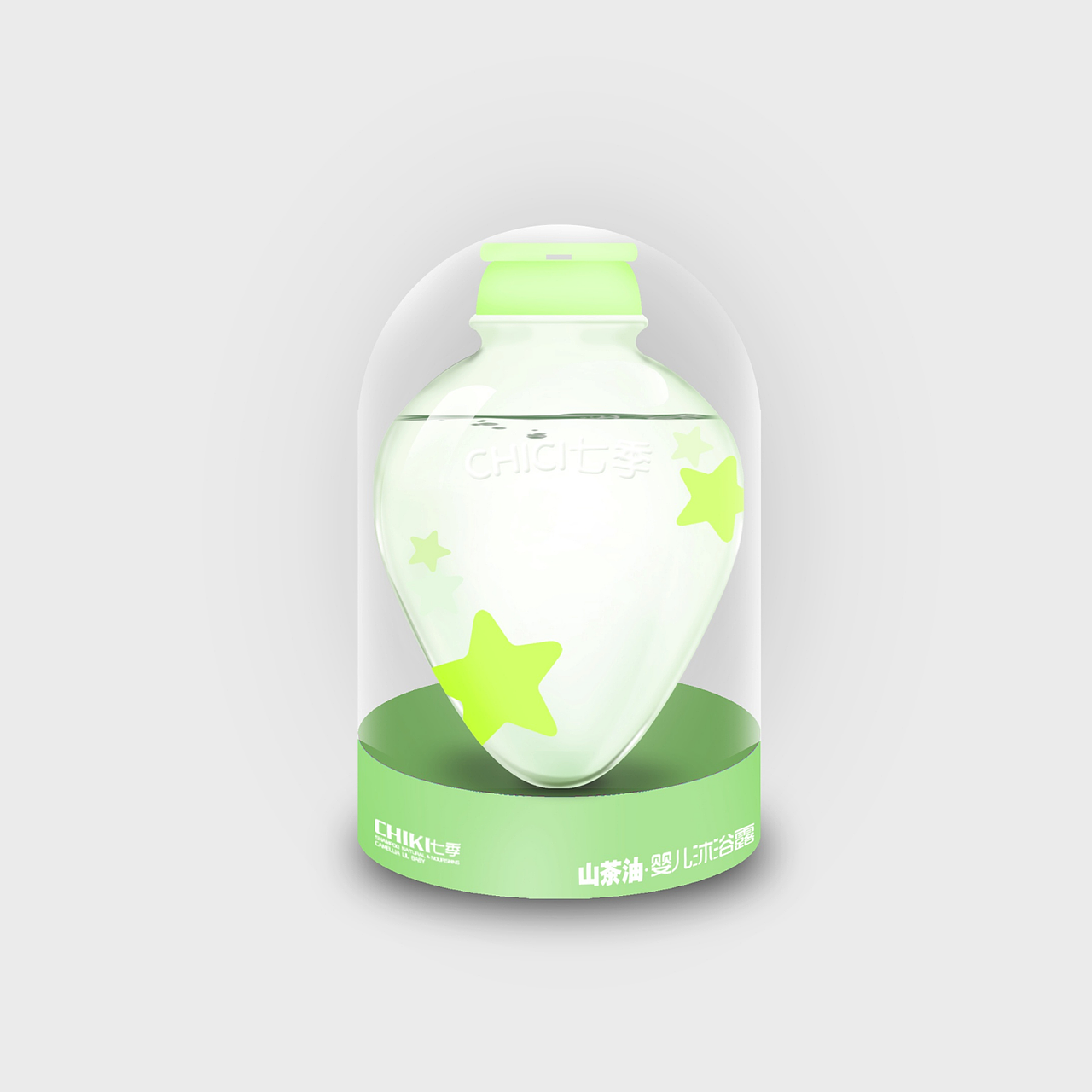 七季婴儿沐浴露鼠绘包装提案