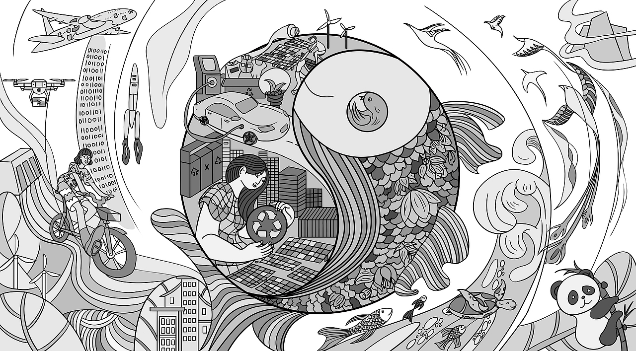 人与自然 和谐共生