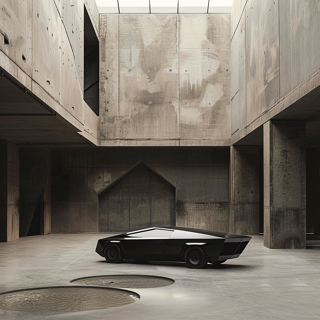 概念 Cybertruck皮卡变形体-后45