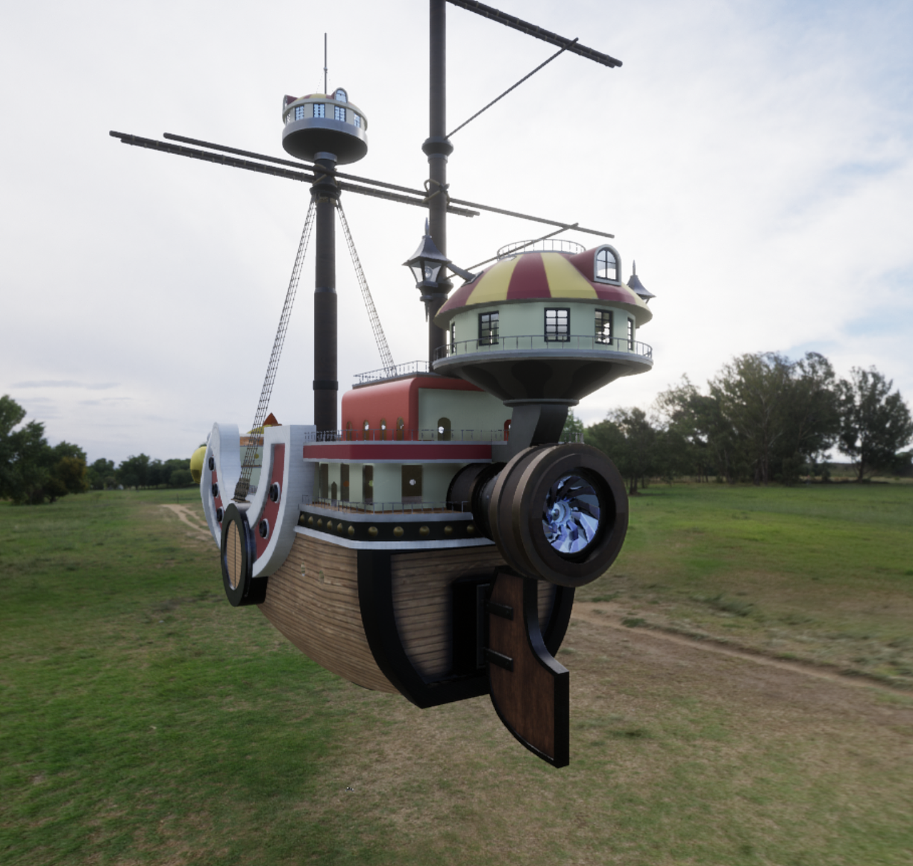 one piece——"海贼王"万里阳光号结构图