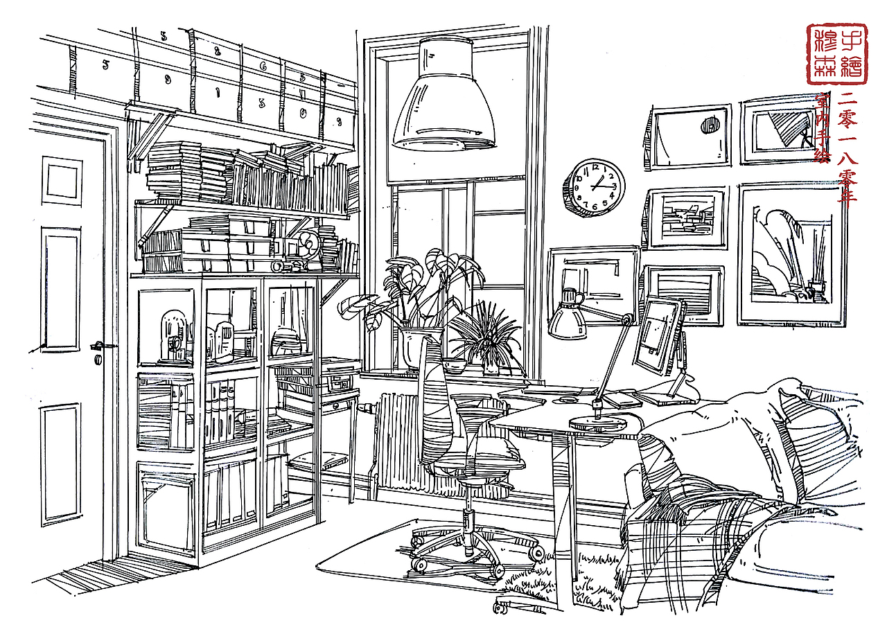 四木2018手绘（图ZMzE0NDg5NDMy） - 绘画 - 站酷设计师穆森0214原创素材 - 站酷ZCOOL