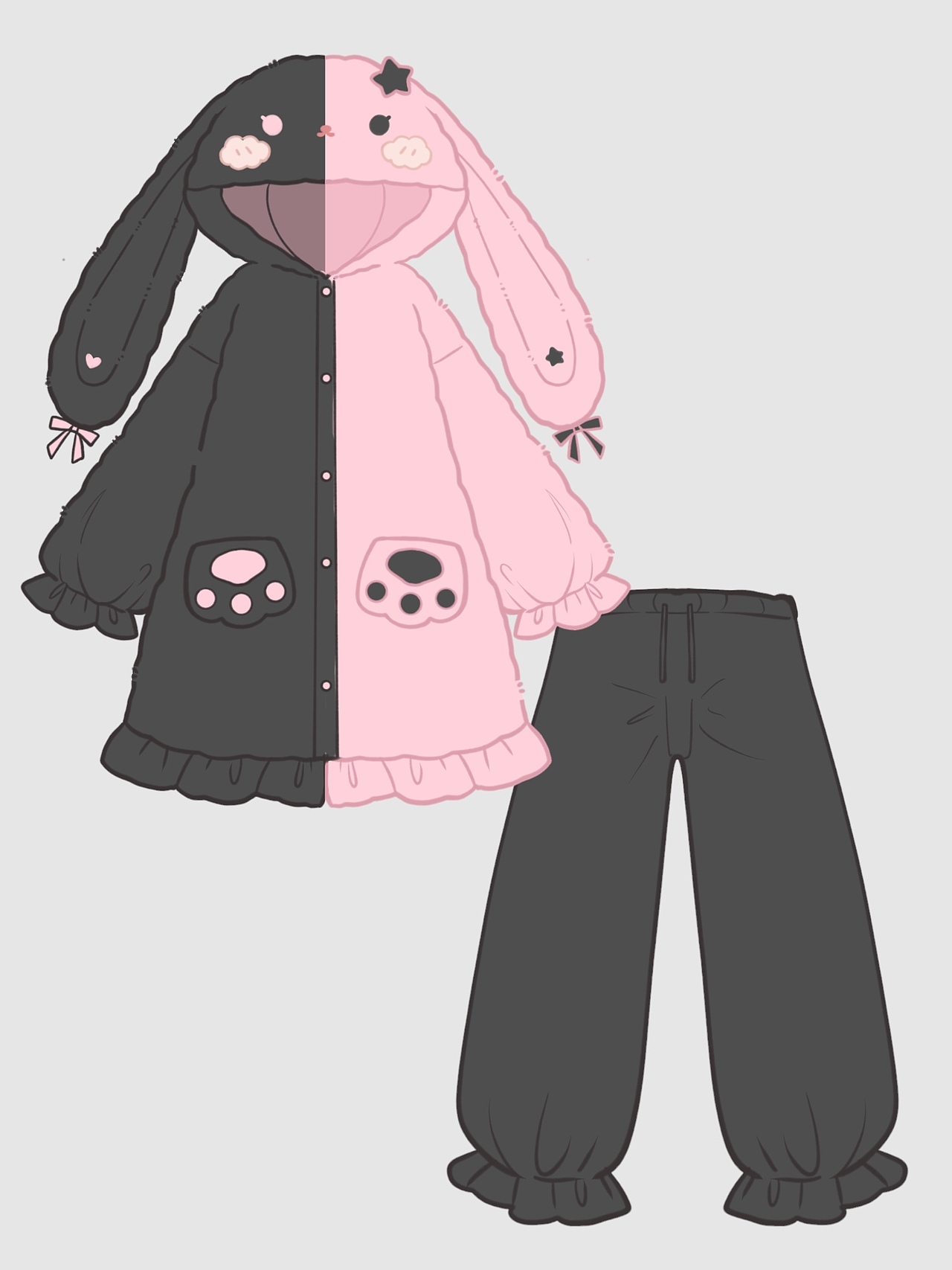 洛丽塔云朵系列兔子睡衣（图ZMzM1Njg2MzI4） - IP形象 - 站酷设计师萌太郎文创原创素材 - 站酷ZCOOL