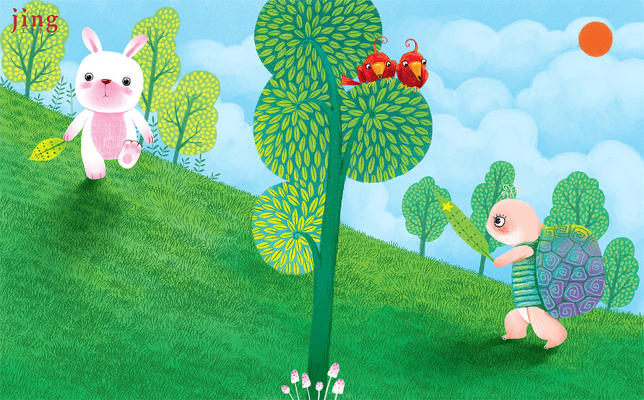 创作加油站 兔年插画 三个和兔子有关的绘本故事插画