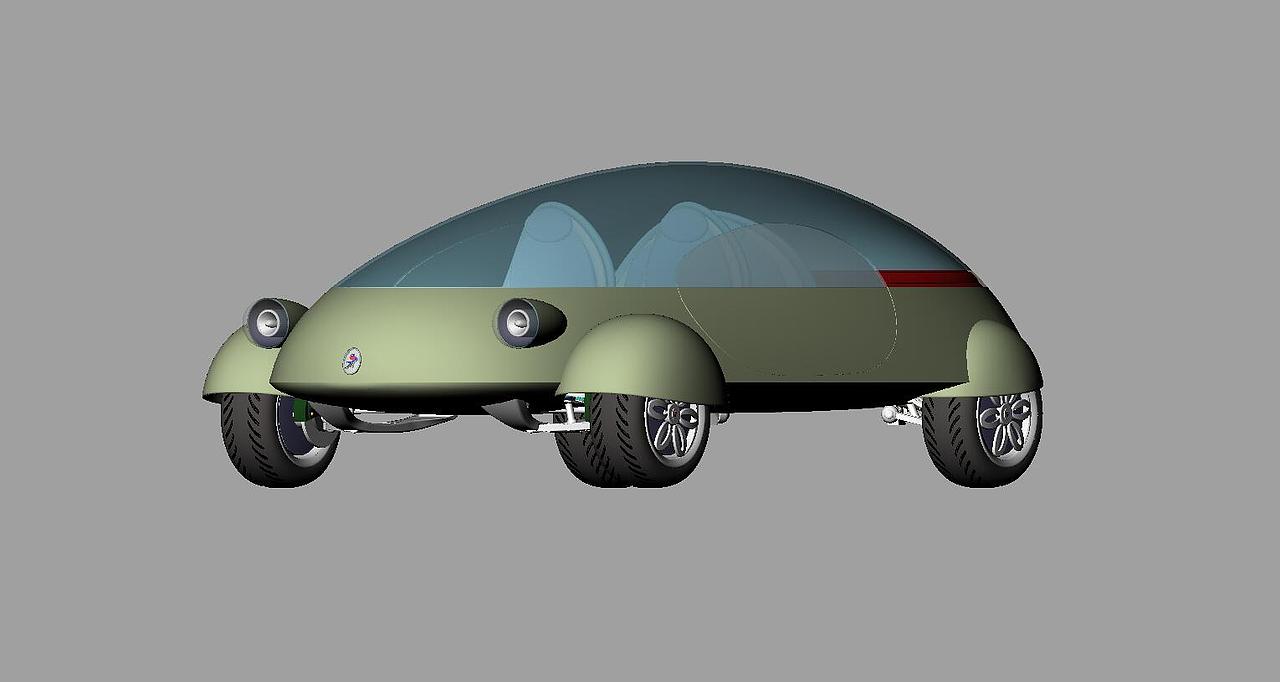 硬壳虫生态仿生车