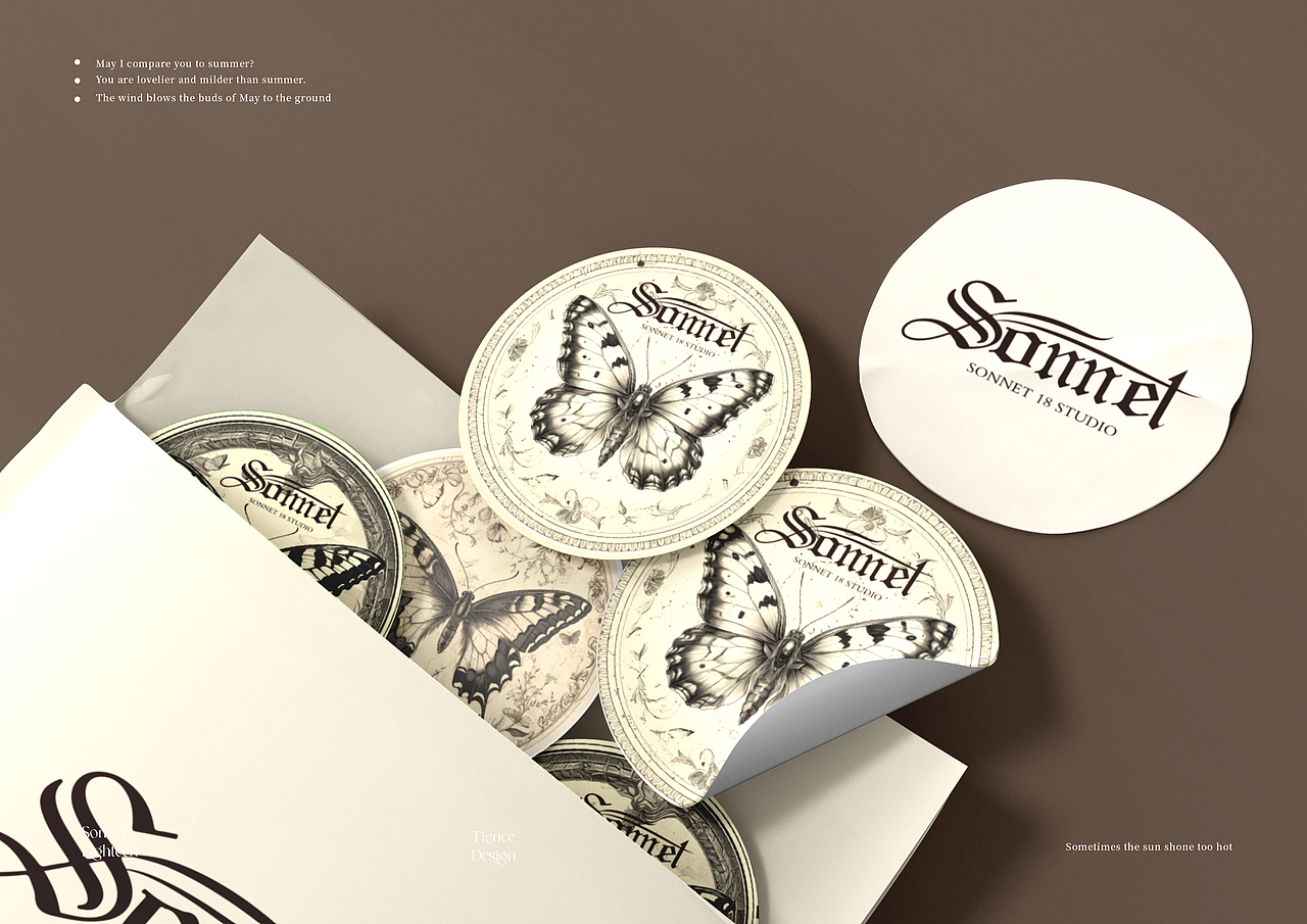 SONNET 18 品牌全案设计 | Tience design | 标志/包装（图ZMzY5MjQ3MzU2） - 品牌 - 站酷设计师Tience原创素材 - 站酷ZCOOL