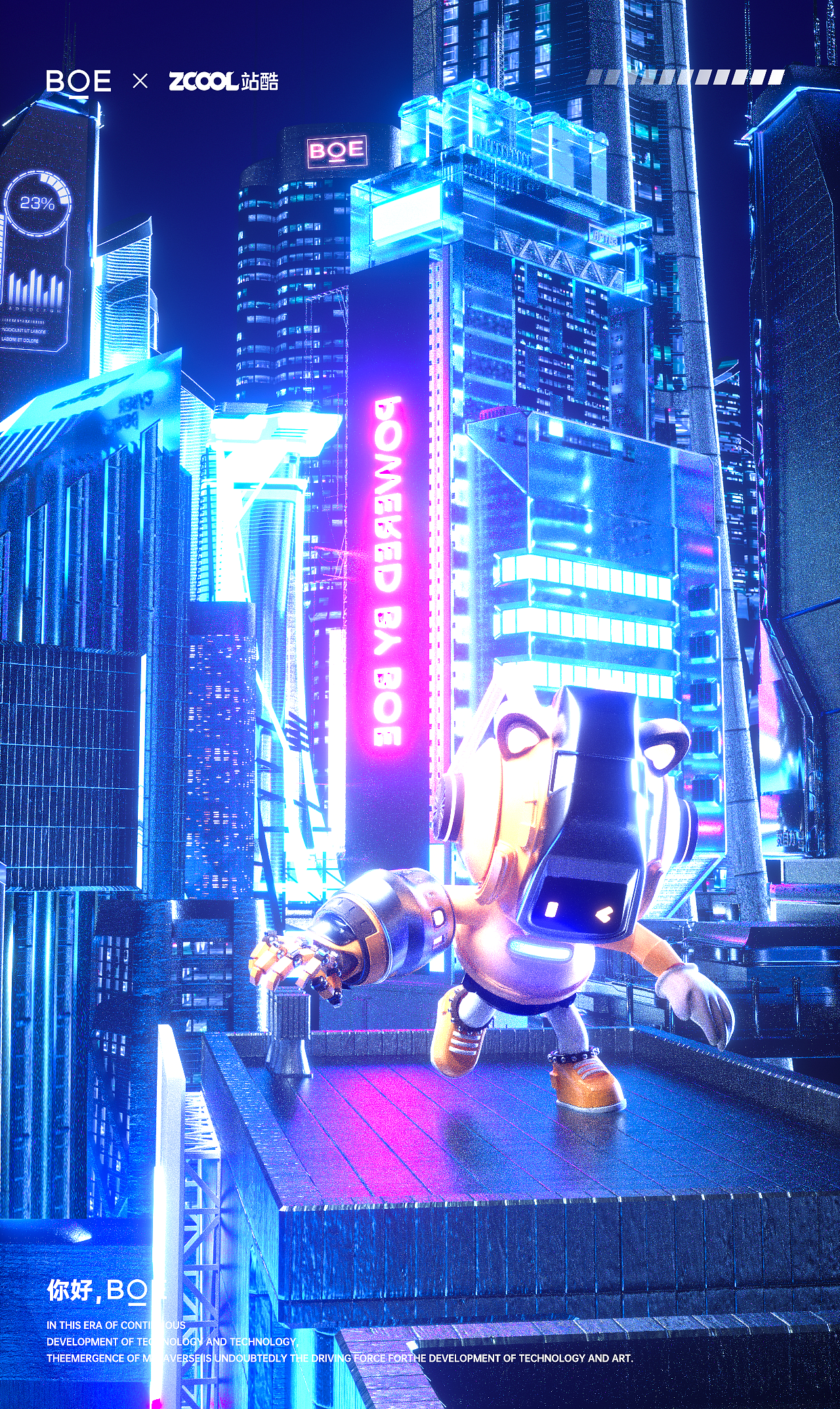 #你好 BOE# BOE-IP形象设计 BOBI（图ZMzI5MzYzMjUy） - IP形象 - 站酷设计师一木军团_小C原创素材 - 站酷ZCOOL