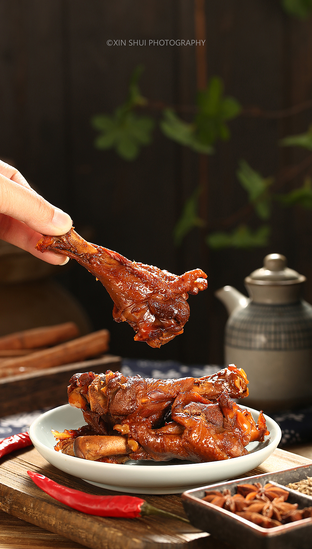 卤味小鸡腿（图ZMzI5NTQzMjMy） - 美食摄影 - 站酷设计师美食摄影师张新水原创素材 - 站酷ZCOOL