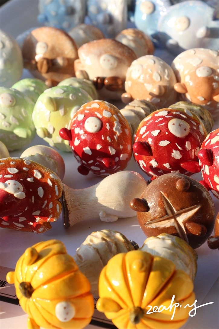 10月蘑菇兔火漆手柄合集