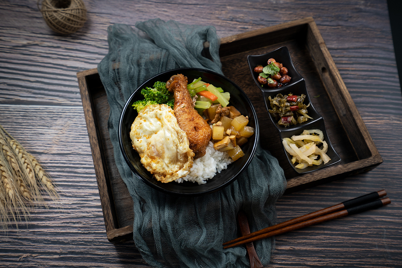 套餐饭，盖浇饭，盖饭，摄影