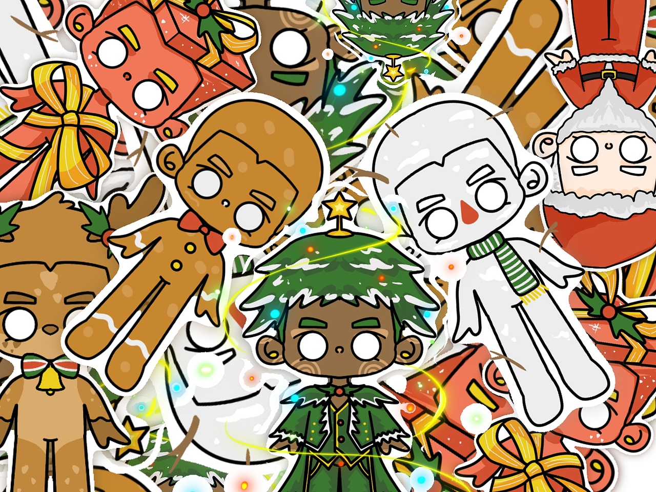 White Eyes Kid | 圣诞节（图ZMzI1OTQ0OTY4） - IP形象 - 站酷设计师野生鷠原创素材 - 站酷ZCOOL