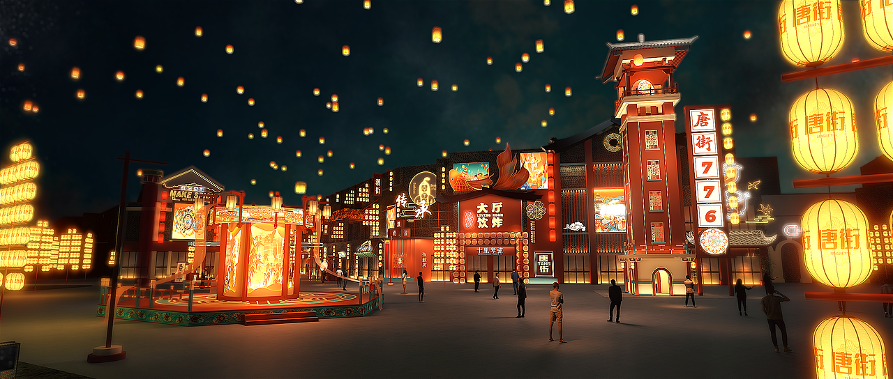 中式唐朝商业街包装（图ZMzIxMDc5NTE2） - 其他空间 - 站酷设计师雨文柒_原创素材 - 站酷ZCOOL