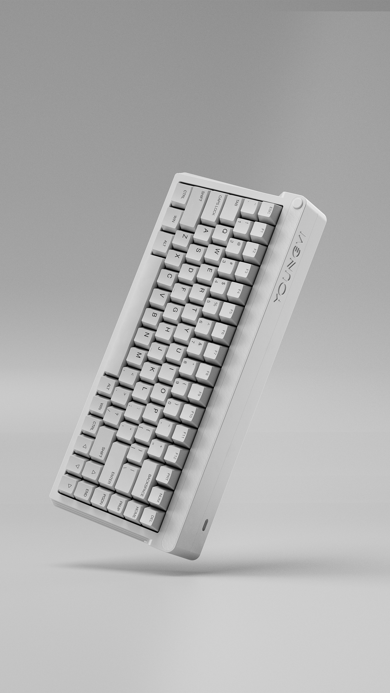 【Redshift-渲染】机械键盘套装渲染(白色)