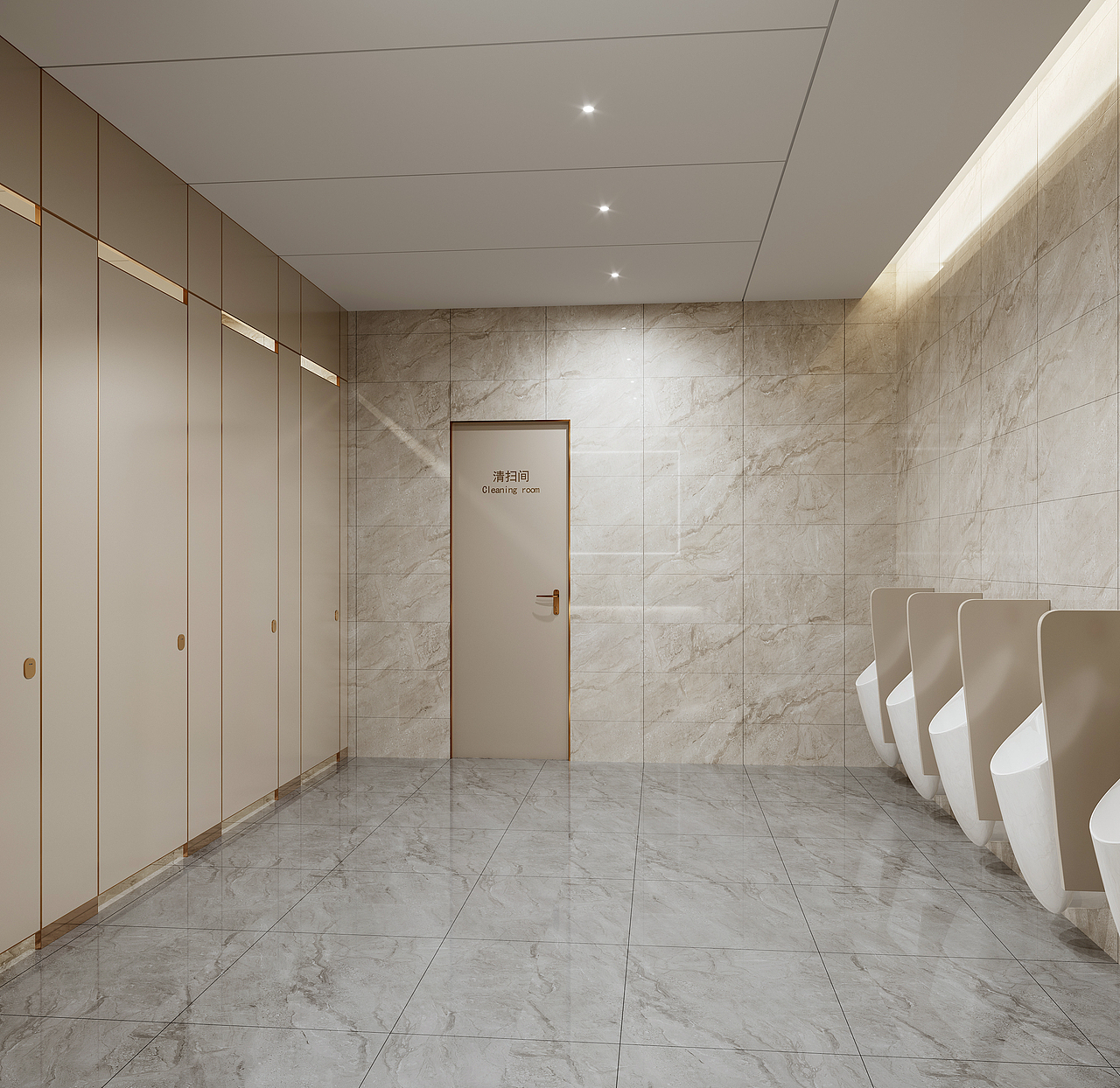 一套商场的设计渲染作品