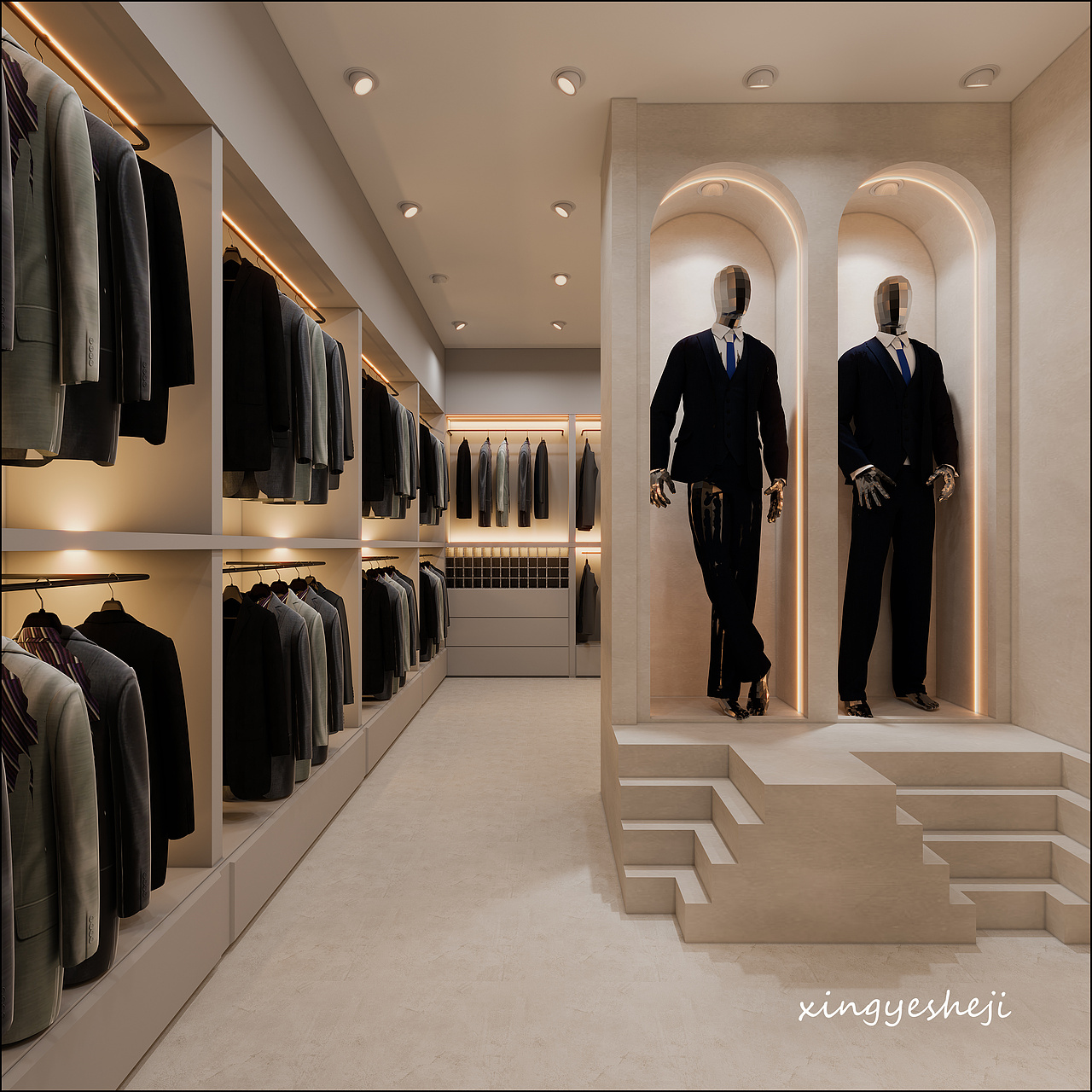 超有氛围感的婚纱店——婚纱店设计