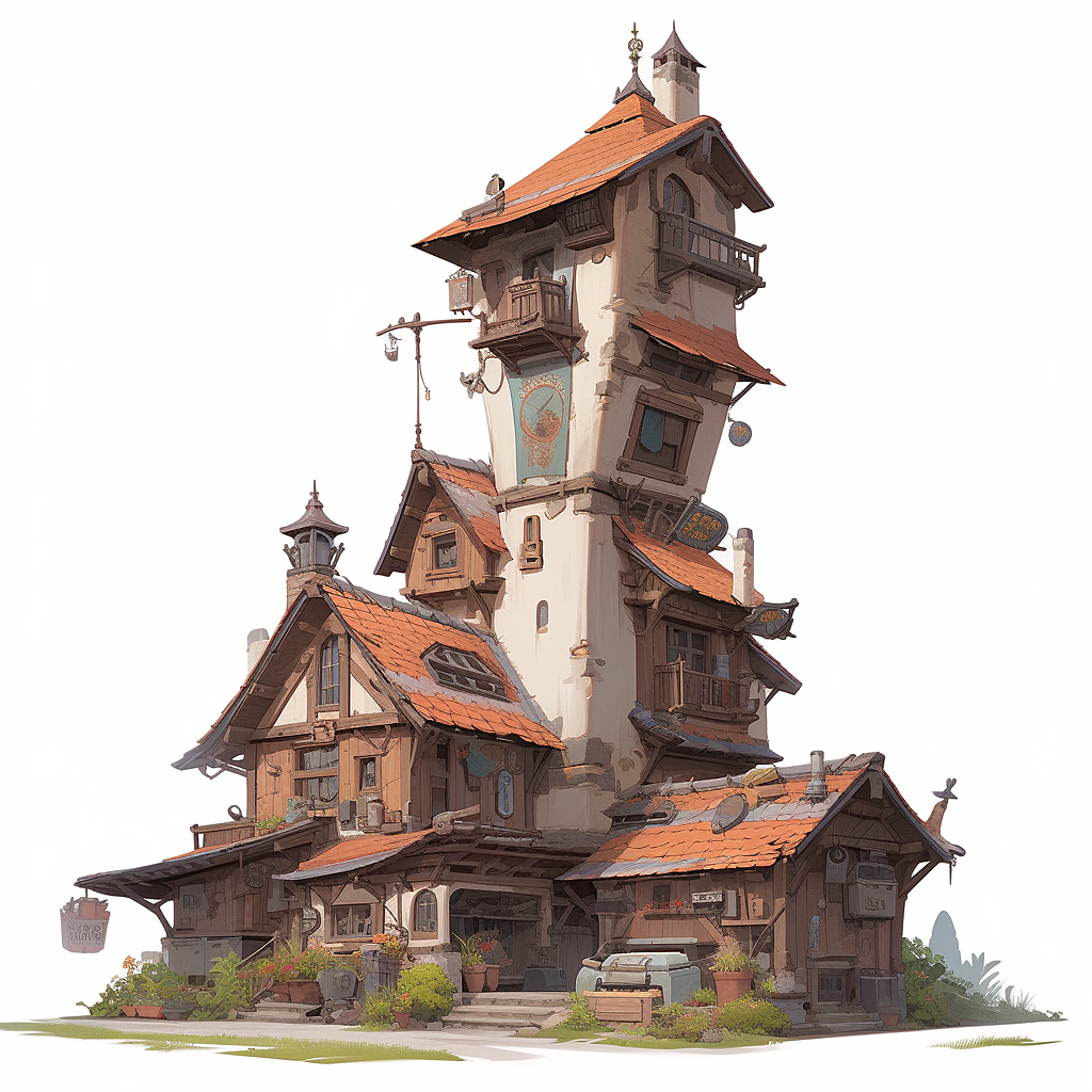 游戏建筑设计（图ZMzQ1NTA4Nzg0） - 游戏原画 - 站酷设计师weixiao丶原创素材 - 站酷ZCOOL