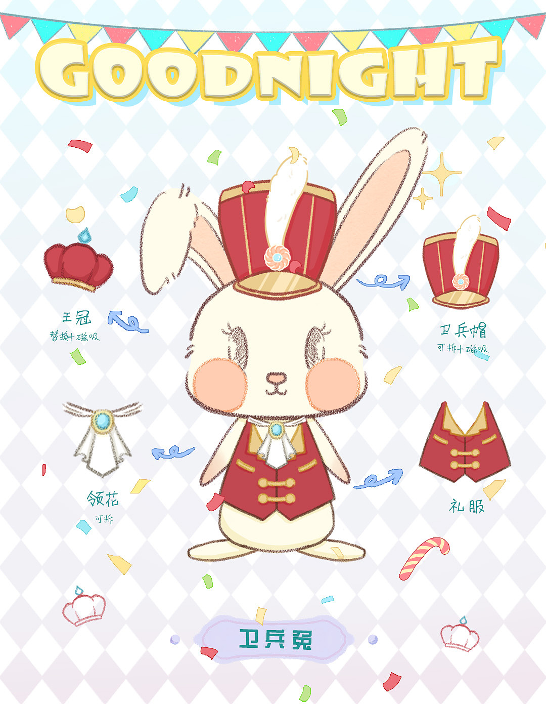 玩偶IP1——晚安兔（图ZMzY0MzM2NTY4） - 玩具 - 站酷设计师不同牙原创素材 - 站酷ZCOOL