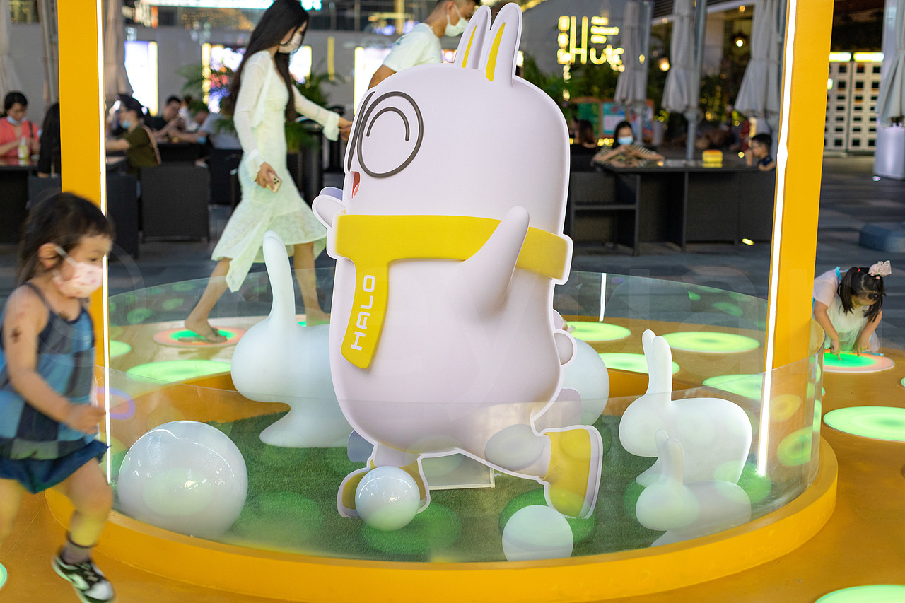 广场美陈活动摄影 人像互动摄影