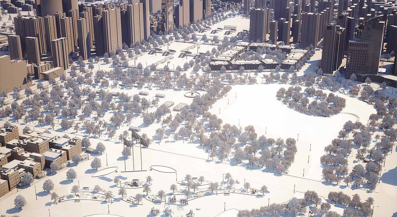 UE4/UE5 虚拟搭建城市-数字孪生-大城市场景（图ZMzE2MDUyMjMy） - 建筑/空间 - 站酷设计师CG繁华原创素材 - 站酷ZCOOL