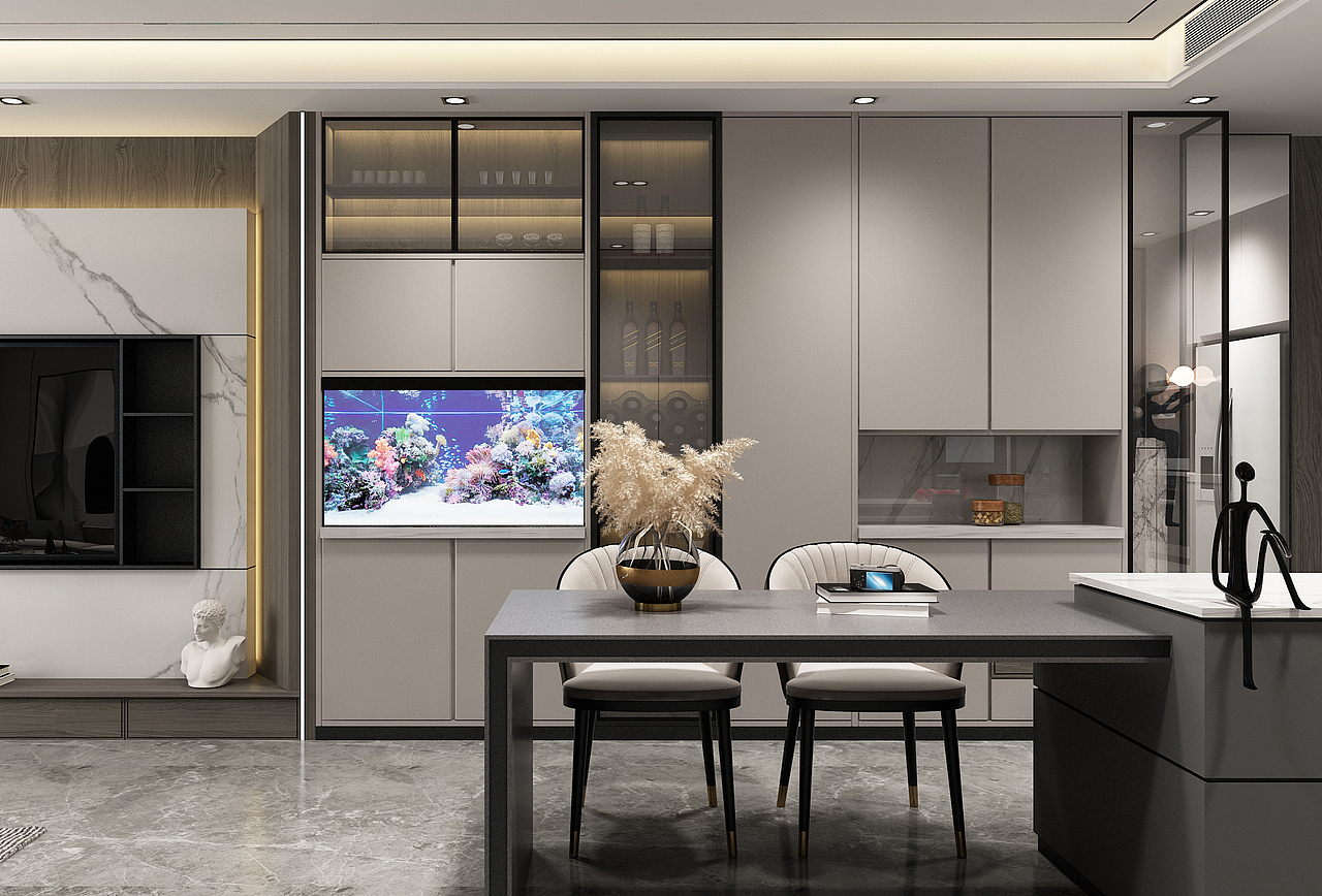 深圳装修：新天鹅堡二期现代简约风，高级感溢出屏幕！