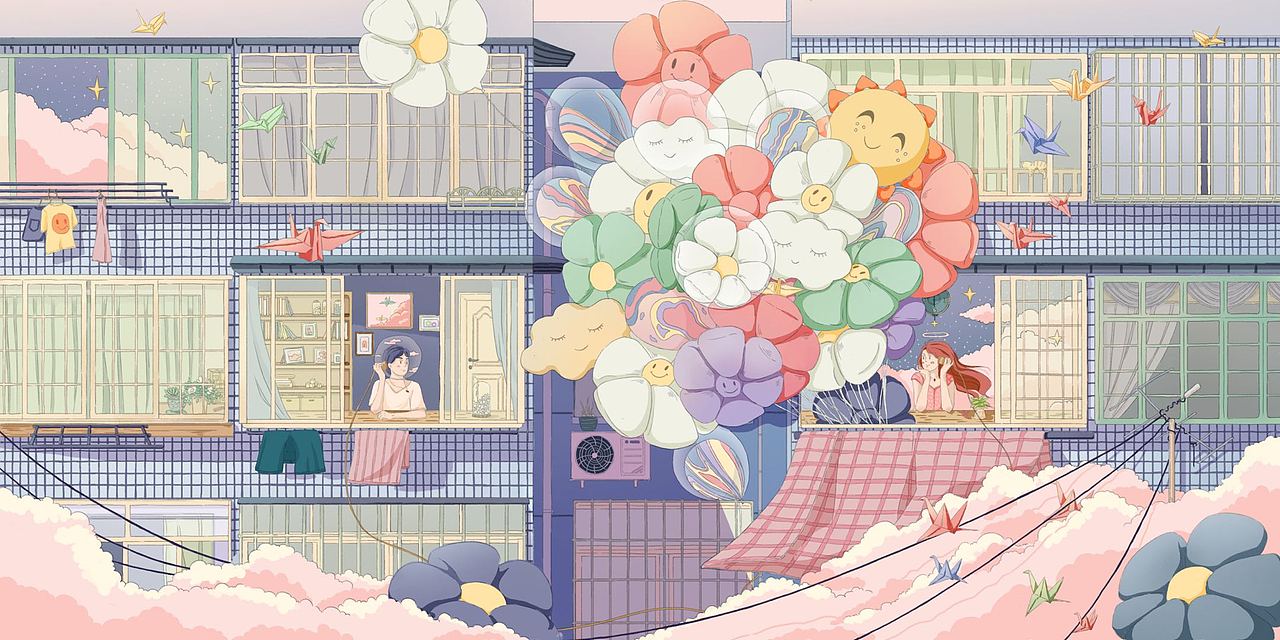 【学员作业】awuwu-《愿望气球》(图ZMzE4Mzc3MTQ4) - 商业插画 - 站酷设计师冯渡插画工作室原创素材 - 站酷ZCOOL