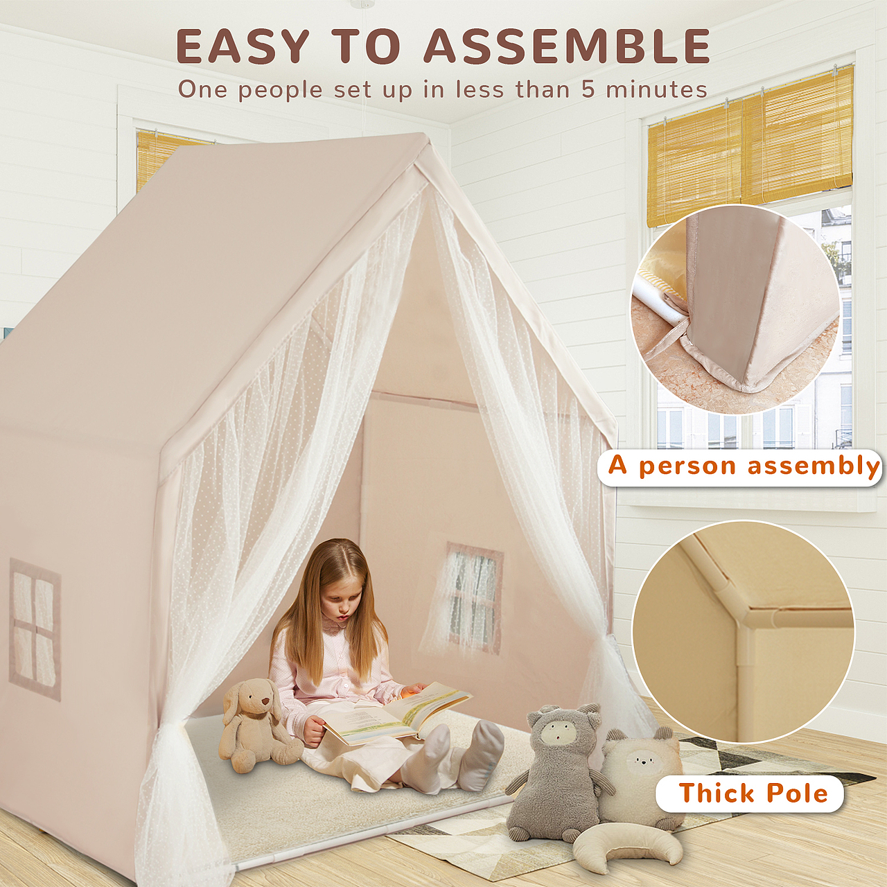 儿童帐篷亚马逊主图A+设计