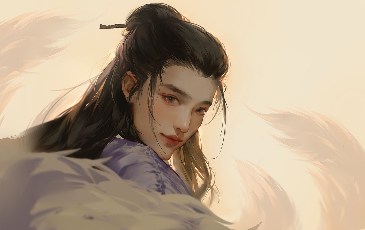 给涂山璟十五年，还你一个叶十七（图ZMzQ4MTcxNDQw） - 商业插画 - 站酷设计师bamboocm原创素材 - 站酷ZCOOL