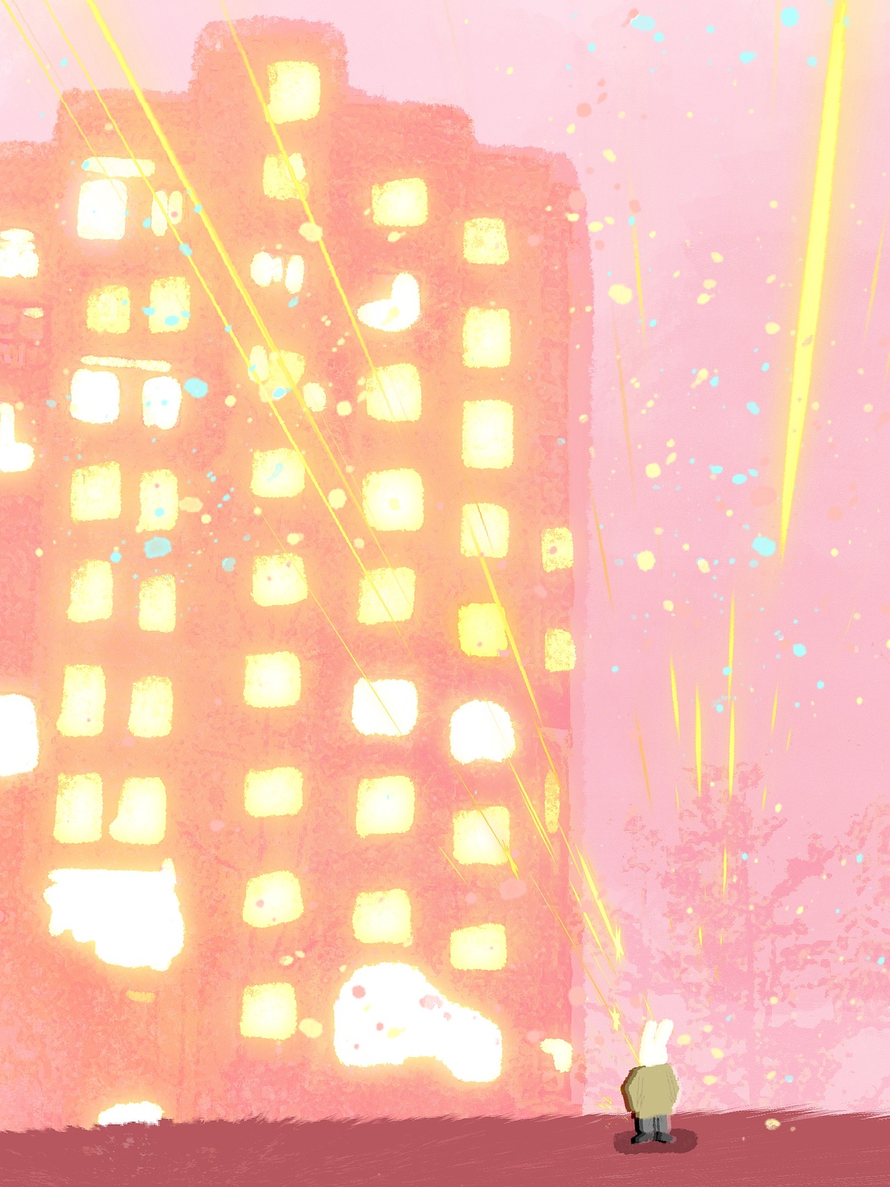 插画合集|烟花绽放的时候（图ZMzI1ODY2NDk2） - 艺术插画 - 站酷设计师六七先生原创素材 - 站酷ZCOOL