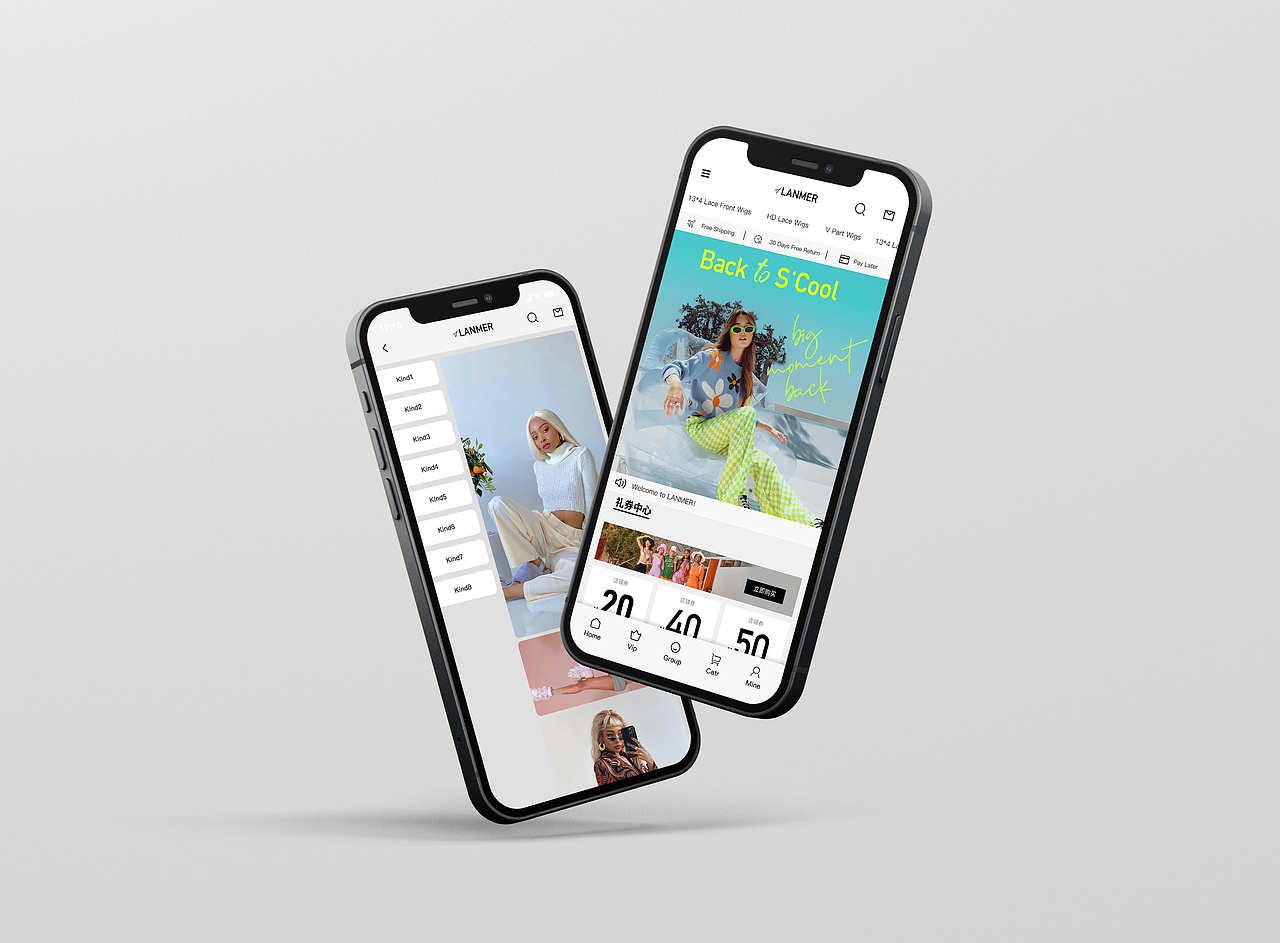 APP端｜黑人假发UI/UX原型展示-02（图ZMjk5MzExMzIw） - APP界面 - 站酷设计师发都摄影工作室原创素材 - 站酷ZCOOL