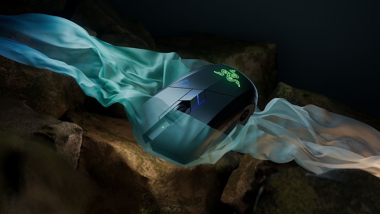 C4D动态作品-鼠标雷蛇